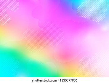 Light Multicolor, Rainbow vector background with straight lines. Glitter abstract illustration with colored sticks. Smart design for your business advert.