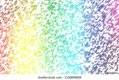 Light Multicolor, Rainbow vector background with straight lines. Decorative shining illustration with lines on abstract template. Smart design for your business advert.