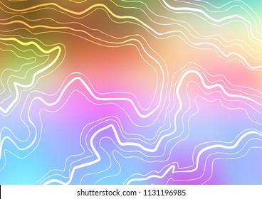 Light Multicolor, Rainbow vector background with straight lines. Glitter abstract illustration with colored sticks. The pattern can be used for websites.