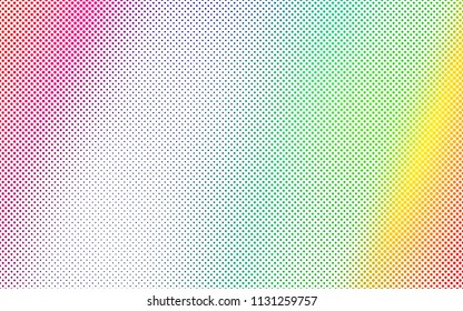 Light Multicolor, Rainbow vector  background with dots. Blurred bubbles on abstract background with colorful gradient. The pattern can be used for ads, leaflets of liquid.