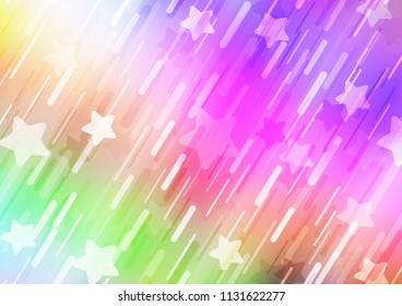 Light Multicolor, Rainbow vector background with straight lines. Glitter abstract illustration with colored sticks. The pattern can be used for busines ad, booklets, leaflets
