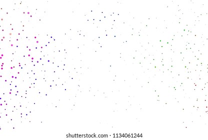 Light Multicolor, Rainbow vector  background with bubbles. Glitter abstract illustration with blurred drops of rain. The pattern can be used for aqua ad, booklets.