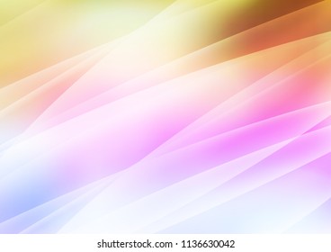 Light Multicolor, Rainbow vector background with straight lines. Lines on blurred abstract background with gradient. The pattern can be used as ads, poster, banner for commercial.