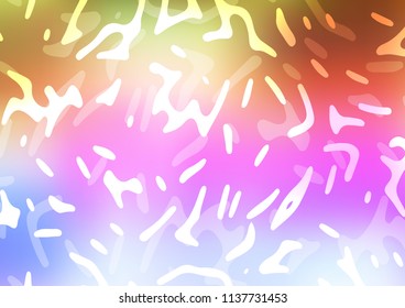 Light Multicolor, Rainbow vector background with lava shapes. A completely new color illustration in marble style. Marble style for your business design.