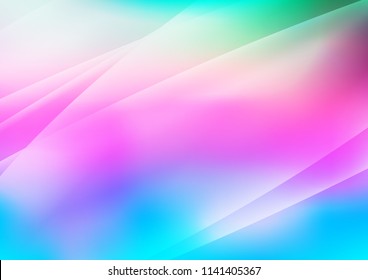 Light Multicolor, Rainbow vector background with straight lines. Blurred decorative design in simple style with lines. The pattern can be used as ads, poster, banner for commercial.