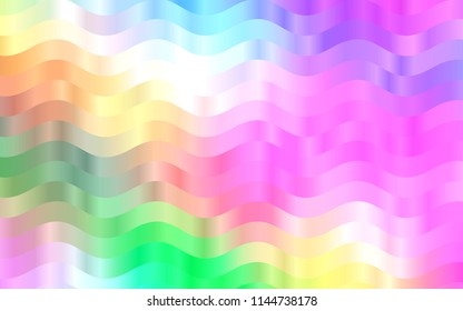Light Multicolor, Rainbow vector background with lava shapes. Creative illustration in halftone marble style with gradient. New composition for your brand book.