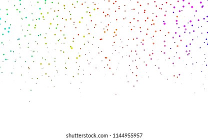 Light Multicolor, Rainbow vector  background with bubbles. Modern abstract illustration with colorful water drops. Beautiful design for your business natural advert.