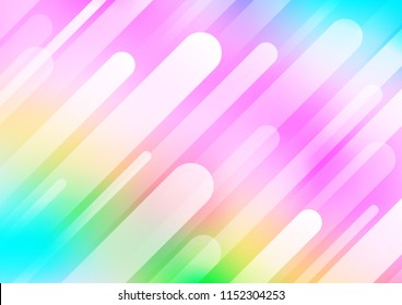 Light Multicolor, Rainbow vector background with straight lines. Modern geometrical abstract illustration with staves. The pattern can be used as ads, poster, banner for commercial.