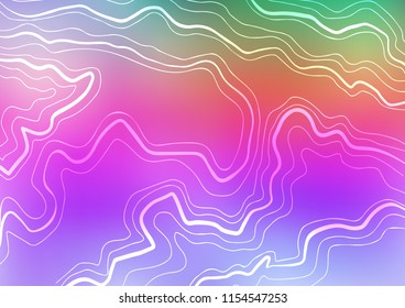 Light Multicolor, Rainbow vector background with straight lines. Shining colored illustration with narrow lines. Best design for your ad, poster, banner.