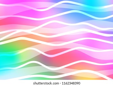 Light Multicolor, Rainbow vector background with straight lines. Shining colored illustration with narrow lines. Smart design for your business advert.