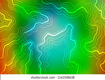 Light Multicolor, Rainbow vector background with abstract lines. Geometric illustration in marble style with gradient.  Marble style for your business design.