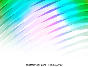 Light Multicolor, Rainbow vector background with straight lines. Blurred decorative design in simple style with lines. Best design for your ad, poster, banner.