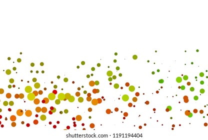 Light Multicolor, Rainbow vector background with bubbles. Abstract illustration with colored bubbles in nature style. Pattern for beautiful websites.