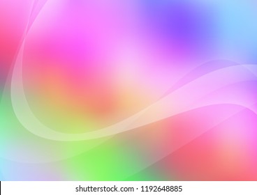 Light Multicolor, Rainbow vector background with lava shapes. Blurred geometric sample with gradient bubbles.  The elegant pattern for brand book.