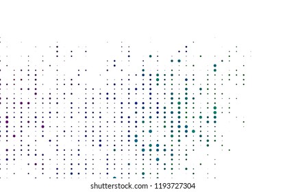 Light Multicolor, Rainbow vector background with bubbles. Modern abstract illustration with colorful water drops. Pattern for ads, booklets.
