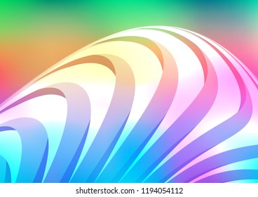 Light Multicolor, Rainbow vector background with straight lines. Lines on blurred abstract background with gradient. The template can be used as a background.