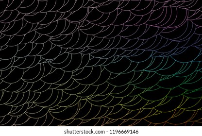 Light Multicolor, Rainbow vector  background with dots. Blurred bubbles on abstract background with colorful gradient. Pattern can be used as texture of water, rain drops.