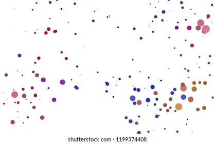 Light Multicolor, Rainbow vector background with bubbles. Modern abstract illustration with colorful water drops. Pattern for beautiful websites.