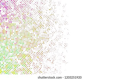 Light Multicolor, Rainbow vector background with bubbles. Illustration with set of shining colorful abstract circles. Pattern for ads, leaflets.