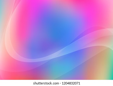 Light Multicolor, Rainbow vector background with bent lines. An elegant bright illustration with gradient. The best blurred design for your business.