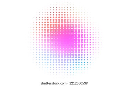Light Multicolor, Rainbow vector background with bubbles. Glitter abstract illustration with blurred drops of rain. Pattern of water, rain drops.