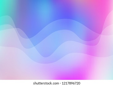 Light Multicolor, Rainbow vector background with bent lines. Creative geometric illustration in marble style with gradient. Marble design for your web site.