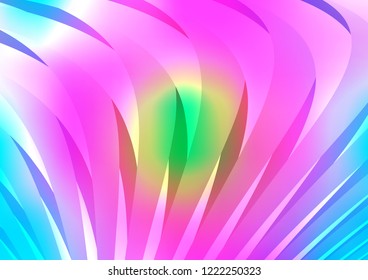 Light Multicolor, Rainbow vector background with straight lines. Modern geometrical abstract illustration with staves. Best design for your ad, poster, banner.