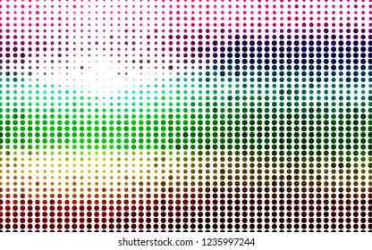 Light Multicolor, Rainbow vector background with bubbles. Modern abstract illustration with colorful water drops. Pattern for ads, booklets.