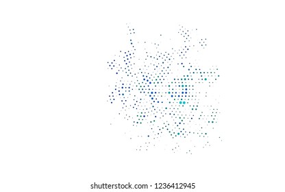 Light Multicolor, Rainbow vector background with bubbles. Illustration with set of shining colorful abstract circles. Template for your brand book.