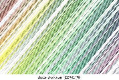 Light Multicolor, Rainbow vector background with straight lines. Glitter abstract illustration with colored sticks. Smart design for your business advert.