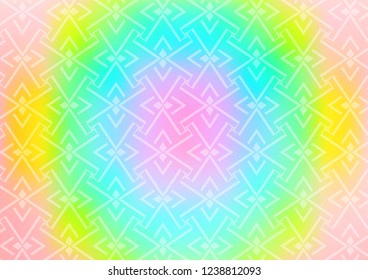 Light Multicolor, Rainbow vector background with straight lines. Modern geometrical abstract illustration with staves. Pattern for websites, landing pages.