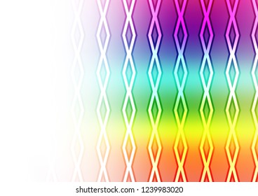 Light Multicolor, Rainbow vector background with lines, rhombuses. Modern geometric abstract illustration with lines, squares. Pattern for business booklets, leaflets.