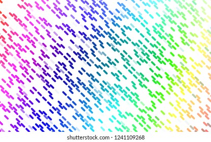 Light Multicolor, Rainbow vector background with straight lines. Shining colored illustration with narrow lines. Backdrop for TV commercials.