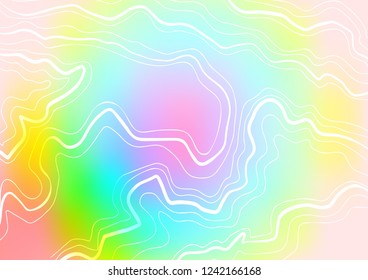 Light Multicolor, Rainbow vector background with straight lines. Lines on blurred abstract background with gradient. The pattern can be used for websites.