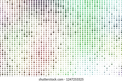 Light Multicolor, Rainbow vector background with bubbles. Illustration with set of shining colorful abstract circles. Template for your brand book.