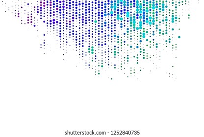 Light Multicolor, Rainbow vector background with bubbles. Beautiful colored illustration with blurred circles in nature style. Pattern for ads, booklets.