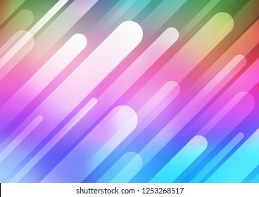 Light Multicolor, Rainbow vector background with straight lines. Glitter abstract illustration with colored sticks. The pattern can be used for busines ad, booklets, leaflets