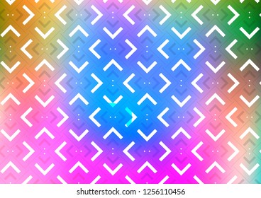 Light Multicolor, Rainbow vector background with straight lines. Blurred decorative design in simple style with lines. Best design for your ad, poster, banner.