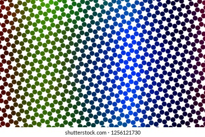 Light Multicolor, Rainbow vector background with bubbles. Blurred decorative design in abstract style with bubbles. Template for your brand book.