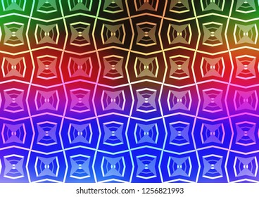 Light Multicolor, Rainbow vector background with straight lines. Blurred decorative design in simple style with lines. Best design for your ad, poster, banner.