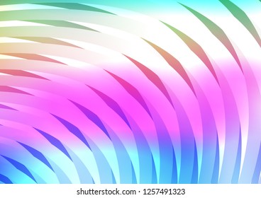 Light Multicolor, Rainbow vector background with straight lines. Shining colored illustration with narrow lines. The pattern can be used as ads, poster, banner for commercial.