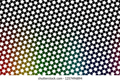 Light Multicolor, Rainbow vector background with bubbles. Modern abstract illustration with colorful water drops. Pattern for ads, leaflets.