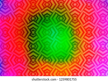 Light Multicolor, Rainbow vector background with straight lines. Blurred decorative design in simple style with lines. Pattern for websites, landing pages.