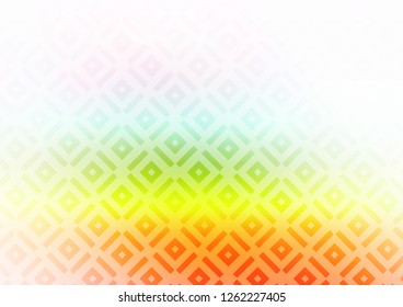 Light Multicolor, Rainbow vector background with lines, rhombuses. Glitter abstract illustration with colorful lines, rhombuses. Smart design for your business advert.