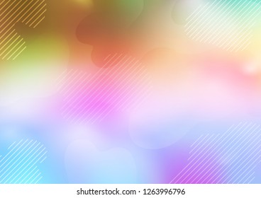 Light Multicolor, Rainbow vector background with straight lines. Shining colored illustration with narrow lines. The pattern can be used for websites.