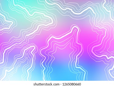 Light Multicolor, Rainbow vector background with bent lines. Glitter abstract illustration with wry lines. Marble style for your business design.