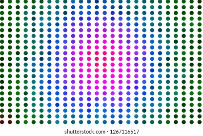 Light Multicolor, Rainbow vector background with bubbles. Illustration with set of shining colorful abstract circles. Pattern for ads, leaflets.