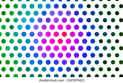 Light Multicolor, Rainbow vector background with bubbles. Blurred decorative design in abstract style with bubbles. Design for business adverts.