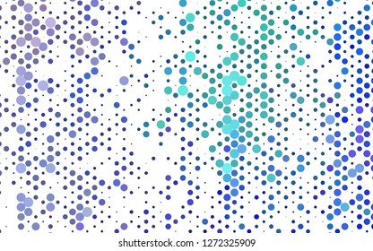 Light Multicolor, Rainbow vector background with bubbles. Blurred bubbles on abstract backdrop with colorful gradient. Pattern for ads, booklets.