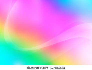 Light Multicolor, Rainbow vector background with abstract lines. Brand new colored illustration in marble style with gradient. Marble style for your business design.